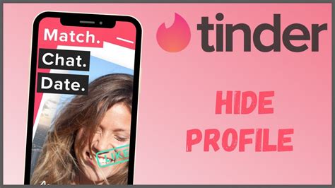 tinder profiel verbergen|Hide your Tinder profile